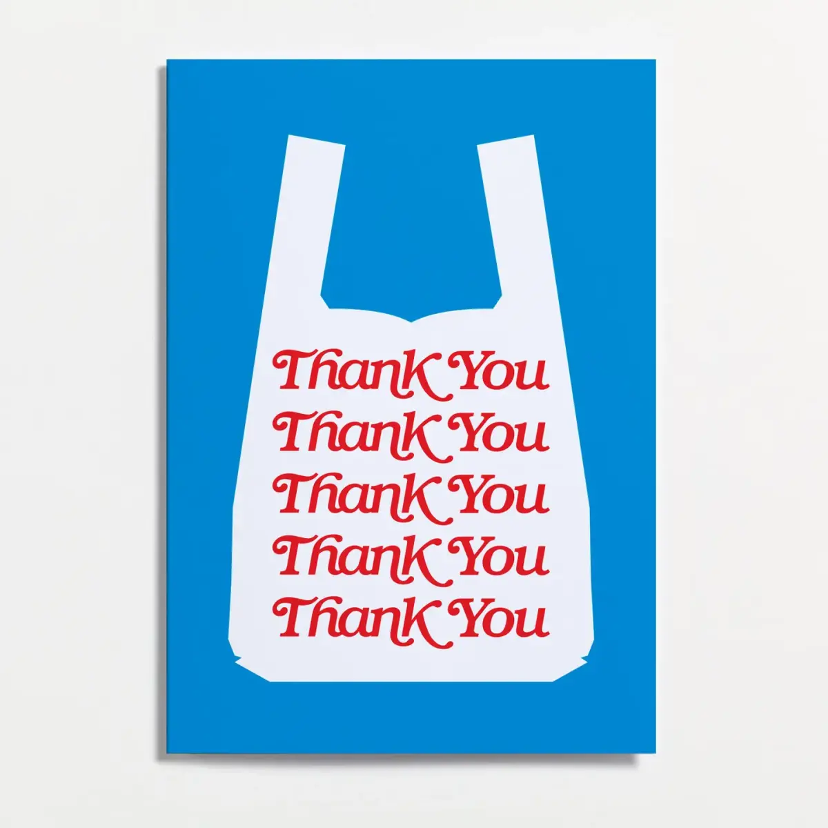 Crispin Finn Thank You Shopping Bag Greeting Card