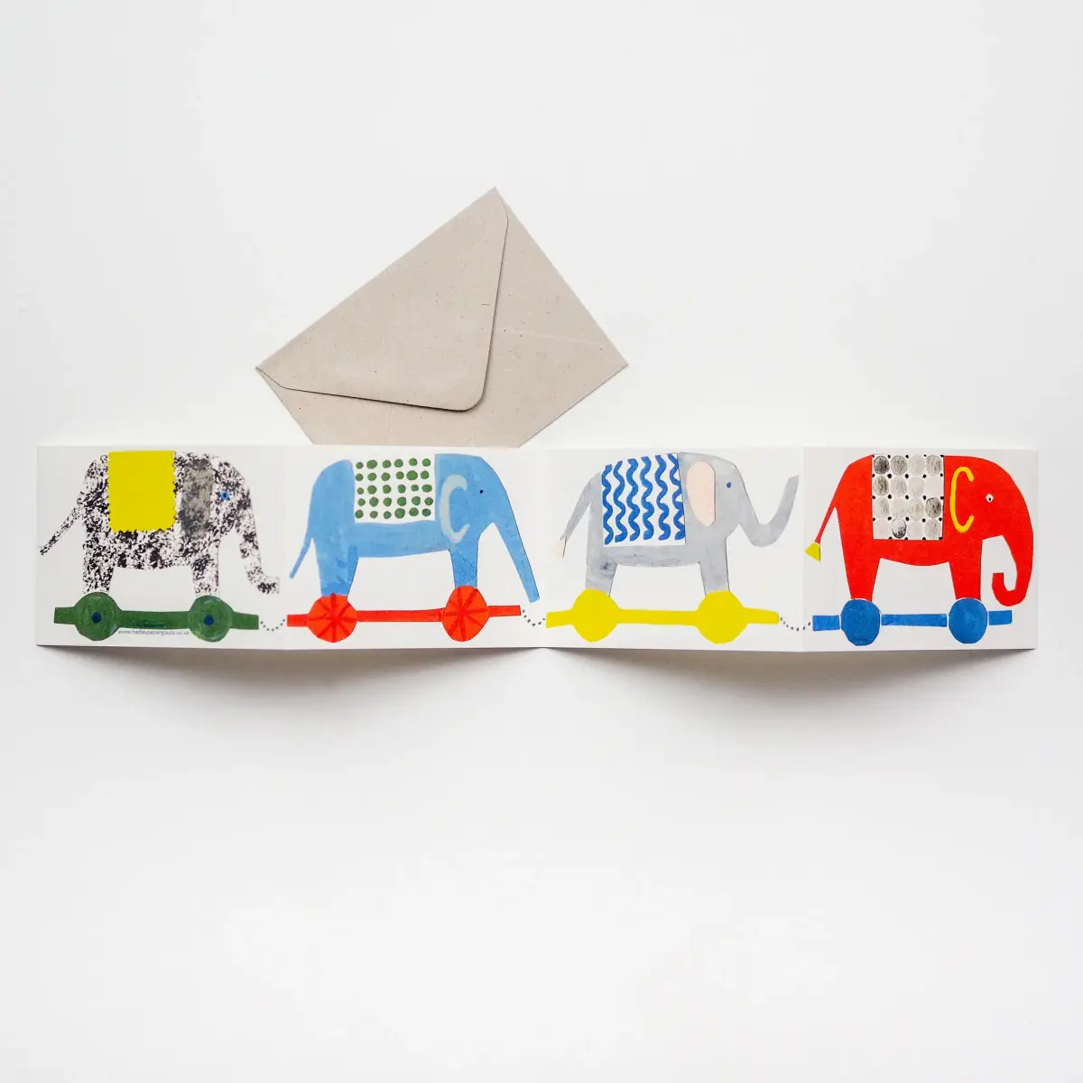 Hadley Elephant Fold Out Card