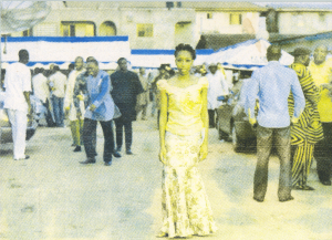 A screenprint by ruby onyinyechi amanze, an artist portrait.