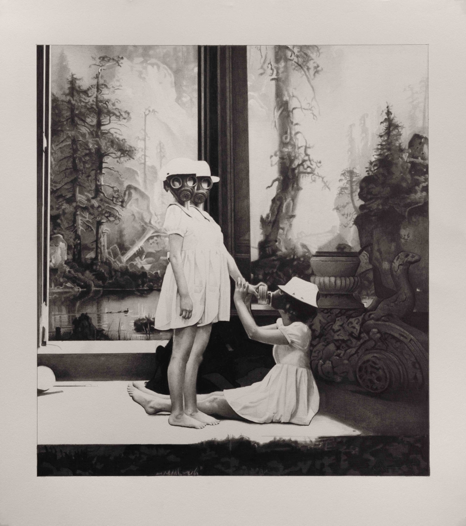 A pencil drawing by Kristian Evju